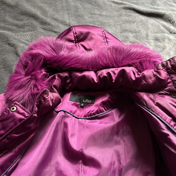 Utex Purple Winter Puffer Jacket - Picture 6 of 13